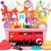 Original Stationery Slime Kit Ultimate - Coffret Cadeau de Kit De Bricolage pour la Fabrication de Slime, avec Perles, Paille