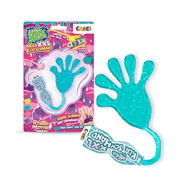 Craze Magic Slime - Slime Enfant 75ml dans Un Sachet refermable Slime Deja Fait Facile à Nettoyer Couleur aléatoire