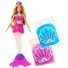 Barbie Dreamtopia poupée sirène Slime avec nageoire personnalisable, jouet pour enfant, GKT75