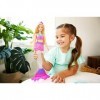 Barbie Dreamtopia poupée sirène Slime avec nageoire personnalisable, jouet pour enfant, GKT75