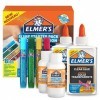 Elmer’s Kit de base pour slime, colle transparente PVA, stylos colle pailletée & activateur magique pour slime en solution li