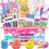 Purpledi Mini Galaxy Slime DIY Kit de Slime Moelleux pour Les Filles Tout dans Une Boîte, Slime Enfant, Jouet Kit Slime aux G