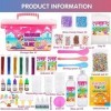 Purpledi Mini Galaxy Slime DIY Kit de Slime Moelleux pour Les Filles Tout dans Une Boîte, Slime Enfant, Jouet Kit Slime aux G