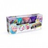 Canal Toys SSC 003 So DIY-Kit pour créer et décorer 3 slimes - Slime Shaker 3 pots Sans parfum Rose-bleu-violet unisex