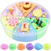 6 Couleurs-Fluffy Slime Butter Slime Kit, Super Soft and Non-Sticky Kids Butter Slime, Ideal Stress Relief Slime Toys, parfum