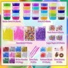 Kit de Slime Crystal pour Filles et garçons DIY Cadeaux pour 6 7 8 9 10 Ans Jumbo Slime Party Favors Gift for Girls 10-12, Ki