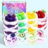 Kit de 4+4 pcs Butter Slime, Ice Cream Fluffy Slime pour Filles et garçons de 6 7 8 9 10 Ans, Cadeau éducatif pour Enfants, i