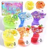 Kit de 4+4 pcs Butter Slime, Ice Cream Fluffy Slime pour Filles et garçons de 6 7 8 9 10 Ans, Cadeau éducatif pour Enfants, i