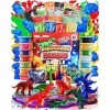 Original Stationery Kit de Slime - la Bataille de Dinosaures et de Monstres, Slime Déjà Fait, Monstres et Jouet Dinosaure et 