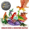 Original Stationery Kit de Slime - la Bataille de Dinosaures et de Monstres, Slime Déjà Fait, Monstres et Jouet Dinosaure et 