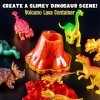 Original Stationery Kit de Slime de Dinosaure, Kit de Fabrication de Slime Phosphorescent pour Créer du Slime Brillant, Dino 