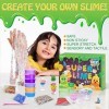 Kit de Fabrication de Slime au Beurre Fluffy - Brillant dans lobscurité - avec kit de Mastic Super Doux et Non Collant - pou