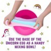 GirlZone Cadeaux pour Les Filles - Oeuf Surprise Slime Kit Licorne, Slime à Fabriquer avec ta Factory Egg Slime Sparkly pour 