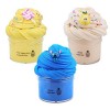 Lot de 3 Kits et Breloques au Beurre Slime, Cloud Slime parfumé, Slime aux Fruits de Poire, Slime à Sucette Jaune et Blue Sli