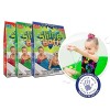 3 x Slime Baff Bundle de Zimpli Kids, Rouge, Vert et Bleu, transforme magiquement leau en Slime Gluant et coloré, kit de Fab