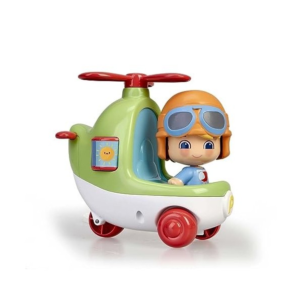 Pinypon - My First Pinypon, pack de jouet avec un hélicoptère et une figurine de pilote, pour enfants à partir de 1 an