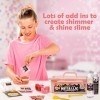 Original Stationery Mini Kit de Slime Métallisé Scintillant et Brillant pour Filles Fabriquez du Slime Métallique en Or Rose 