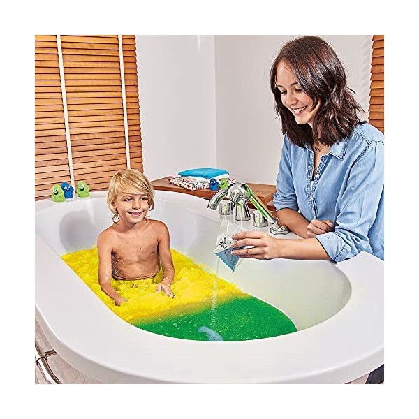 Zimpli Kids- Jouet pour Enfants, 5034, Jaune à Vert, 1 Bath Pack Or 6 Play Uses