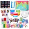 THE TWIDDLERS Kit de Fabrication de Slime DIY Complet de 100 Pièces - Jouet, Loisirs Créatifs pour Garçons & Filles - Cadeau 