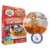 Ryans World Slime pailleté orange Baff 1 bain ou 4 jeux de Zimpli Kids, transforme leau en slime gluante et colorée, jouet 