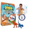 Dino Slime Play Orange de Zimpli Kids, 2 Figurines de Dinosaures, transforme leau en Slime Gluant et coloré, Jouets sensorie