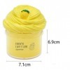 4pcs de Slime au Beurre, avec de la bave dananas de Couleur Jaune, de la bave de pastèque Rose, de la bave de pêche, de la b