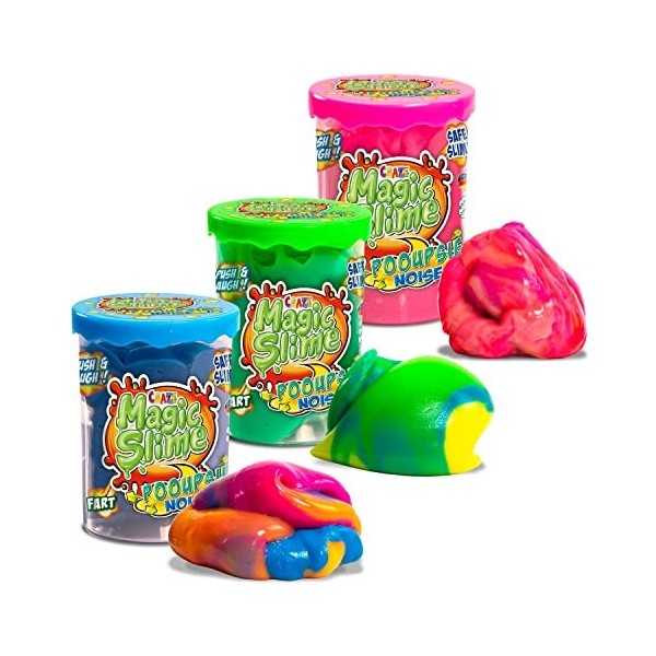 CRAZE Magic Slime POOPSIE Noise Kit Slime Enfant Bruits de Pets Pate a prout 100 g Pate Slime sans résidu Facile à Nettoyer