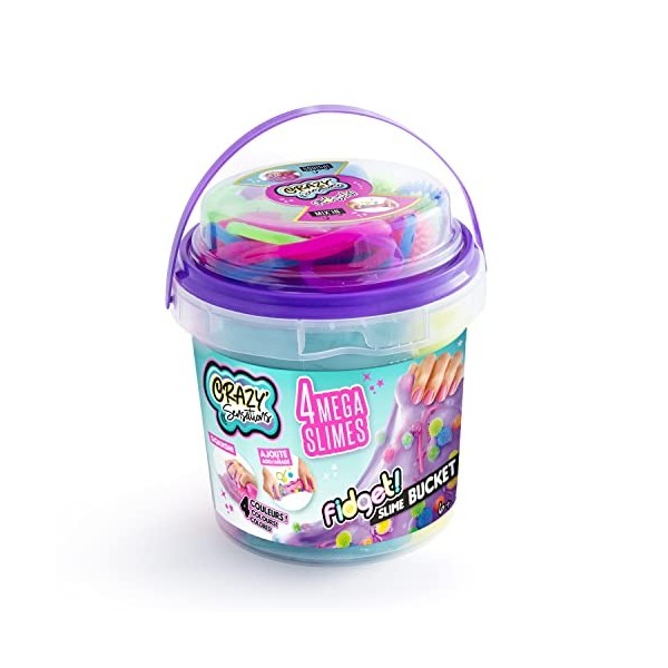 Canal Toys - So Slime - Baril de Slime Fidget - 4 Méga Slime Colorées avec Jouets Déstressants - Loisirs Créatifs pour Enfant