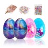 Simuer Fluffy Slime, Galaxy Putty Egg Slime doeuf de Cristal colorés en Floam Boue Scented Soulagement du Stress Sludge Joue