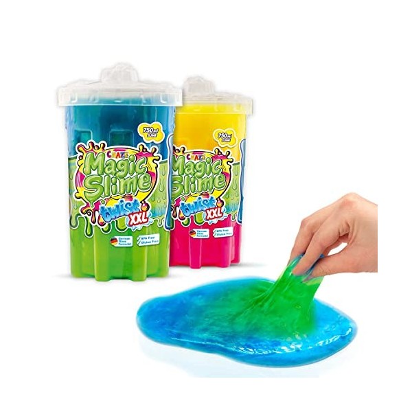 Craze Magic Slime Twist Slime Enfant Kit Slime Bicolore XXL, Slime