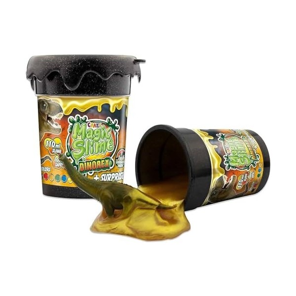 CRAZE Magic Slime Sam Le Pompier Kit Slime Enfant avec Figurine Pompier à lintérieur Pack DE 3 X 150g Slime Deja Fait sans r