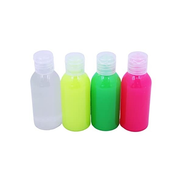 Lot de 3 slimes de 3 couleurs fluo - 4 x 100 ml - Kit Slime DIY Slime - Cadeau pour les enfants - Colle Slime avec activateur