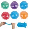 Galaxy Slime Kit, XiXiRan 6pcs Slime dOeuf De Galaxie, Slime Fluffy, Kit de Boue dOeuf, Galaxy Slime Ball, Jouet Slime Coul