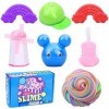 6 Couleurs Fluffy Slime, kit de Slime Moelleux Bricolage, Slime en Forme darc-en-Ciel, Slime en Forme de Chapeau, Slime en F