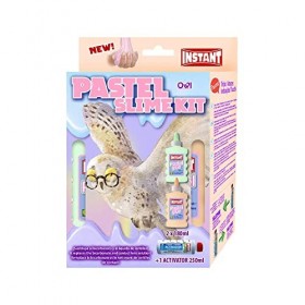 Instant Pastel Slime Kit Owl - 2 Pastel Glue 180ml + Activateur 250ml - 18881