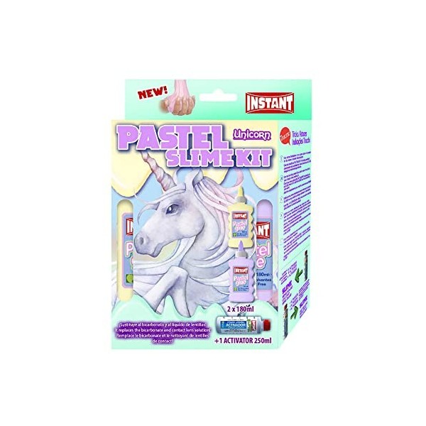 Instant Pastel Slime Kit Unicorn - 2 Pastel Glue 180ml + Activateur 250ml - 18871