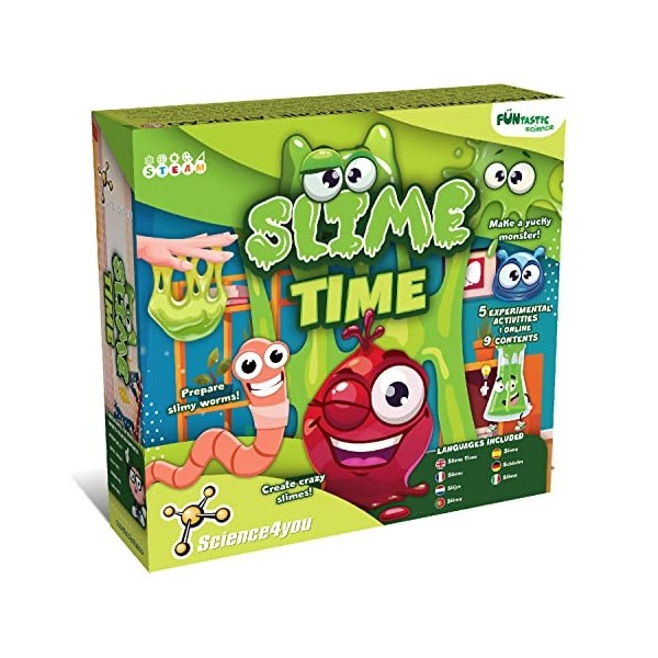 Science4you Slime Kit - Fabrique de Slime pour Enfants - Faites Votre Slime Fluffy et Activités Manuelles avec Slime - Jeu Éd