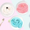 Rowecvce Lot de 4 Candy Oreo Fluffy Butter Slime Set, Slime Kids Pâte à Modeler parfumée Cadeau, Idées Anti-Stress DIY Slime 