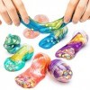 Slime Enfant, RosyFate 6 PCs œuf de Slime, Slime Fluffy Cadeau de Pâques, pour Remplir Les Paniers, Doux et Non Collant, Ense