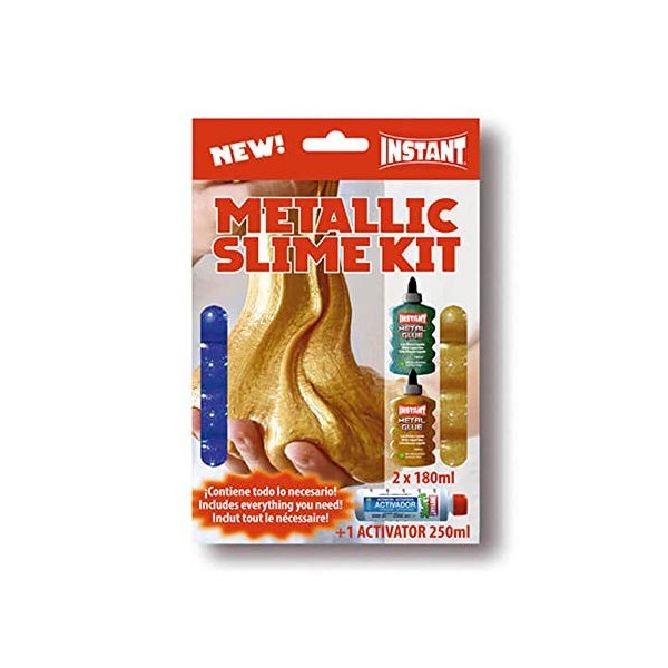 Instant Slime Kit Metallic - 2 Metal Glue 180ml + Activateur 250ml - 18961