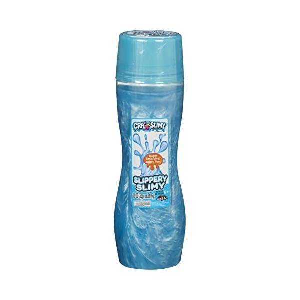 Cra-Z-Slimy Slippery Slime Tube de Slime Liquide de 368,5 g dans Un récipient réutilisable - Texture Liquide Slime pré-fabriq