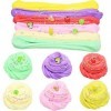 6 couleurs Sea Animal Cotton Slime, DIY Butter Slime Kit Fluffy Clay Fluffy Slime Soft Cloud Clay Plate Slime Slime Jouet sen