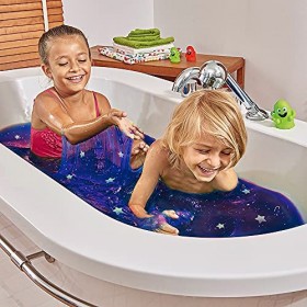 Galaxy Slime Baff 2 Usage, 10 étoiles phosphorescentes, transforme leau en Slime gluante et colorée, Ensemble Scientifique d