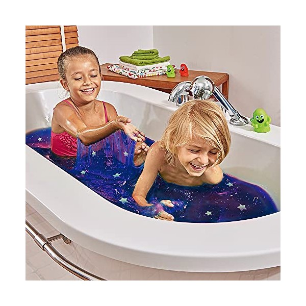 Galaxy Slime Baff 2 Usage, 10 étoiles phosphorescentes, transforme leau en Slime gluante et colorée, Ensemble Scientifique d