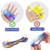 Galaxy Slime, XiXiRan 6Pcs Slime Galaxie Enfant, Slime dOeuf de Galaxie, Kit de Slime Galaxie, Kit Galaxie dOeufs Visqueux,