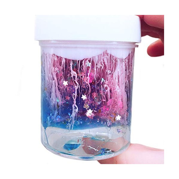 SWZY Slime Sky Starry Le Plus récent, Moelleux Slime Toy Floam Mélange Slime Putty Argile Anti-Stress Parfumé pour Enfants Et