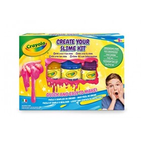 CRAYOLA - Set Crée Ton Slime, pour créer du Slime coloré, Activité créative et Cadeau Enfants, à partir de 5 Ans, 25-2160, Ta