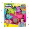 Slimy Neon Bright Lot de Masses de Jeu Slimy Slime Original pour Enfants avec des Paillettes colorées à pétrir et à mélanger 