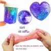 SWZY Slime Sky Starry Le Plus récent, Moelleux Slime Toy Floam Mélange Slime Putty Argile Anti-Stress Parfumé pour Enfants Et