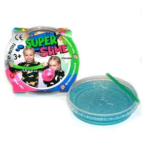Super Slime 800 GR, Set 5 Pots de Slime 160gr chacun en 5 Couleurs Assorties
